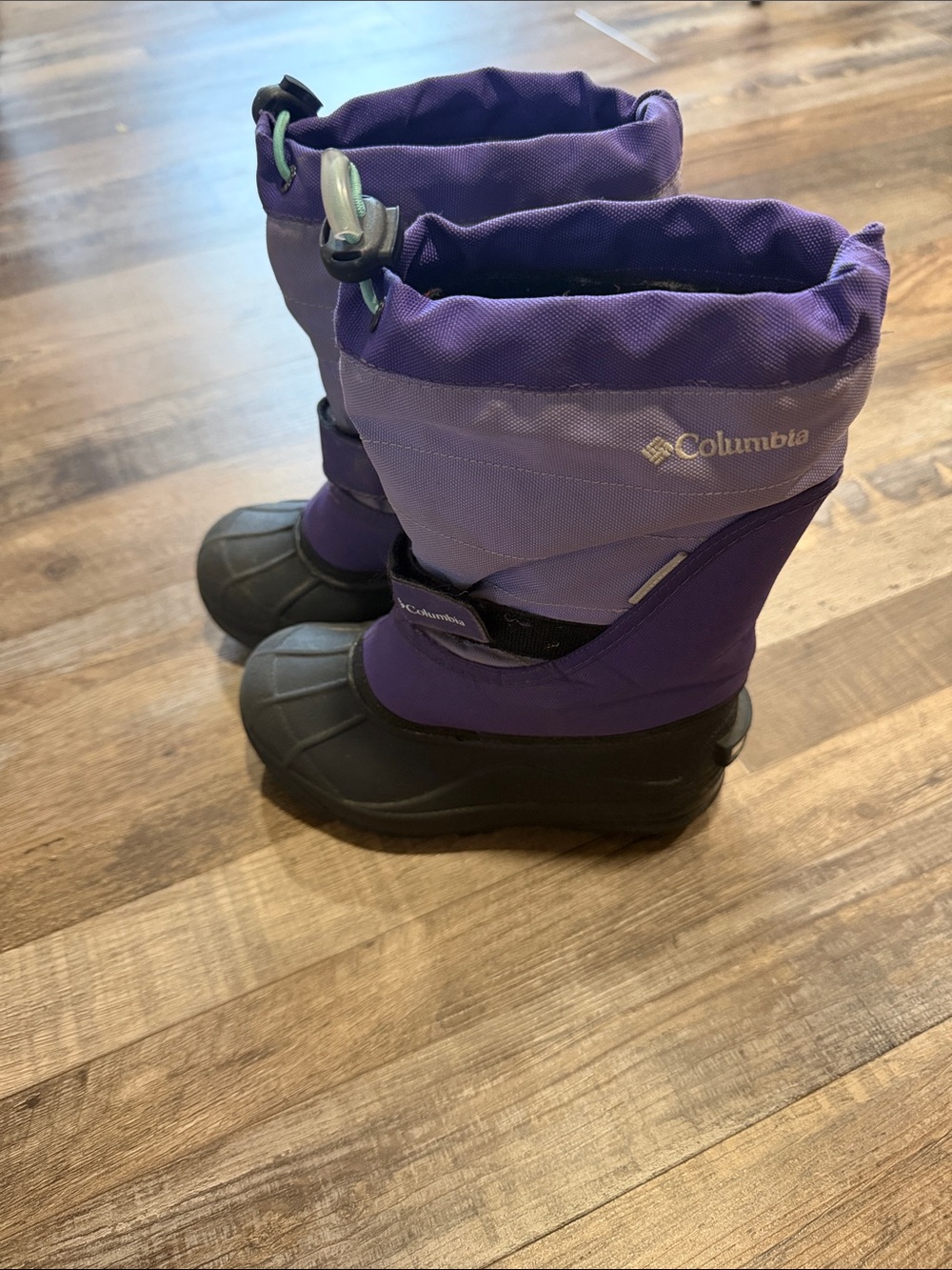Columbia Kids Purple and Black Snow Boots